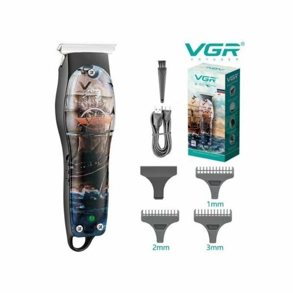 VGR V-953 Professional T-Blade Hair Trimmer for Men, 120 min Runtime with 3 Cutting Guide Combs (Multicolor