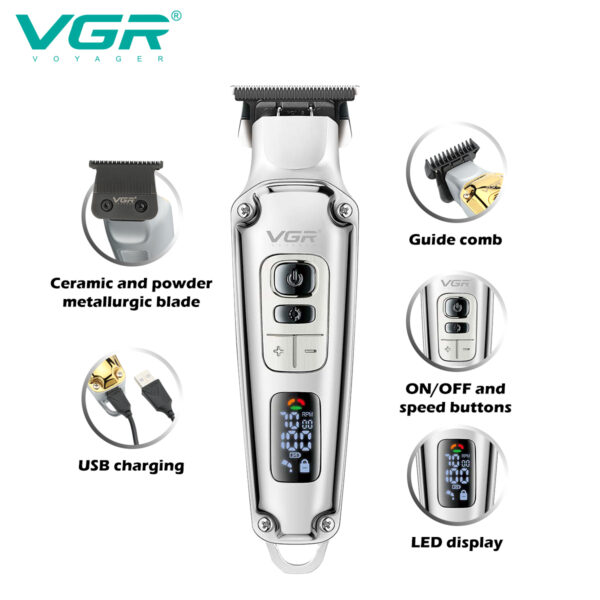 Tondeuse à cheveux professionnelle VGR V-931 pour hommes – Image 5