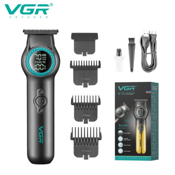 Tondeuse à cheveux professionnelle VGR V-990 pour hommes pour salon de coiffure et toilettage personnel à domicile