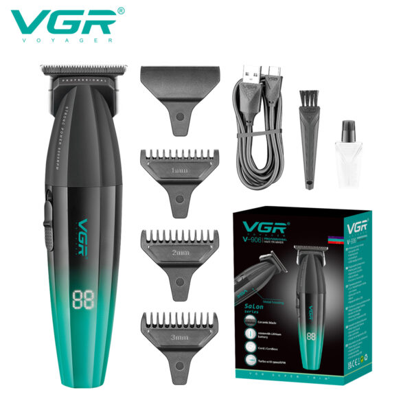 VGR 906 Tondeuse à cheveux professionnelle 906 Fresh Fade - 9000 tr/min  Rechargeable par USB - doré – Image 7