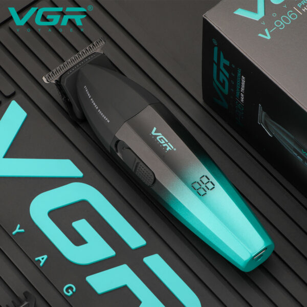 VGR 906 Tondeuse à cheveux professionnelle 906 Fresh Fade - 9000 tr/min  Rechargeable par USB - doré – Image 8